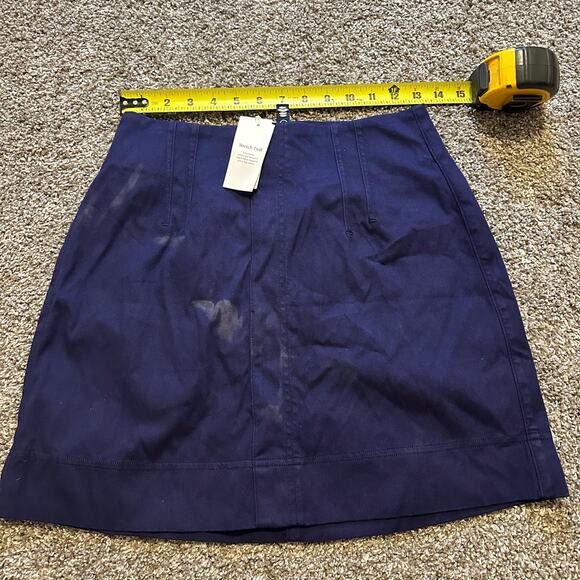 SPANX Women's Stretch Twill Mini Skirt Size S In Lapis Blue - Picture 8 of 15